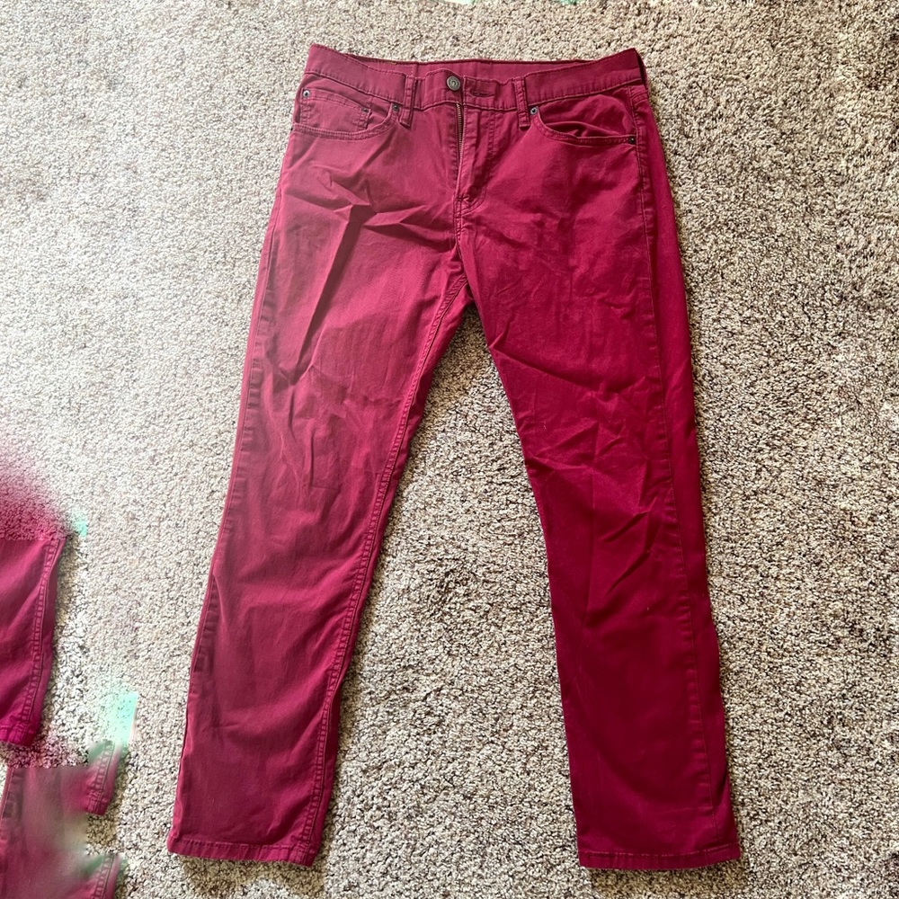 Red Levis Pants Size 32